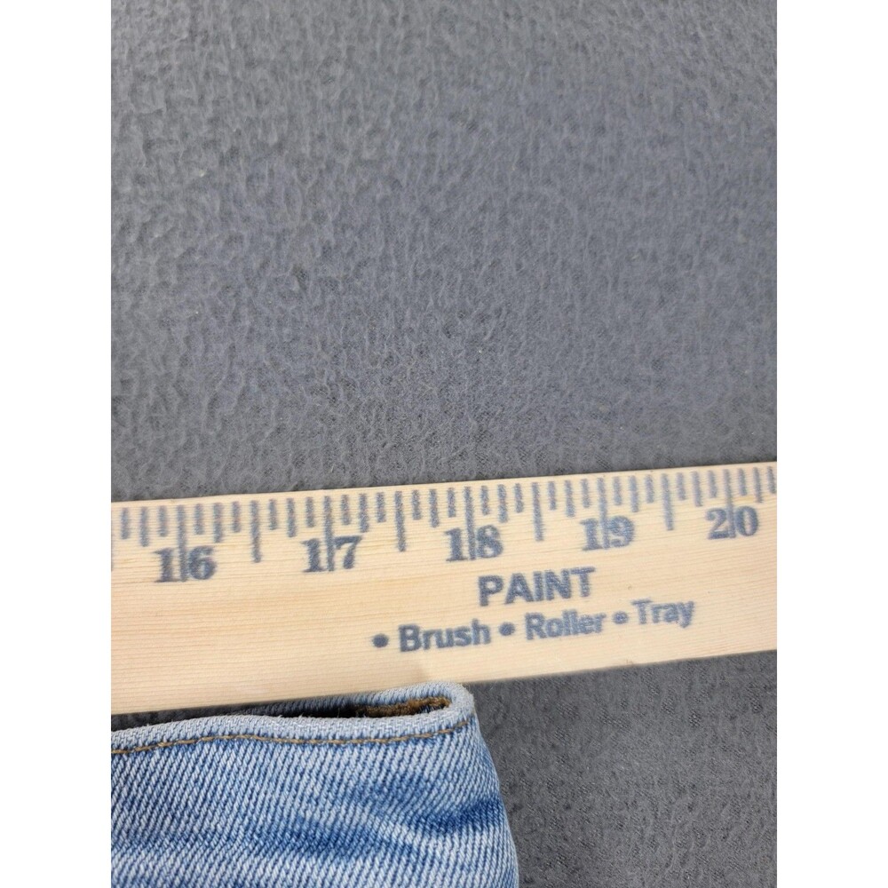 J.Crew Jeans‎ Womens 30x31 Light Wash Essential Straight Raw Hem Stretch CD679 - Picture 6 of 12